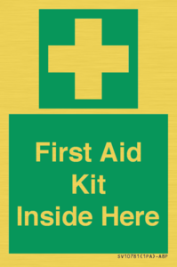 First Aid Kit Inside Here